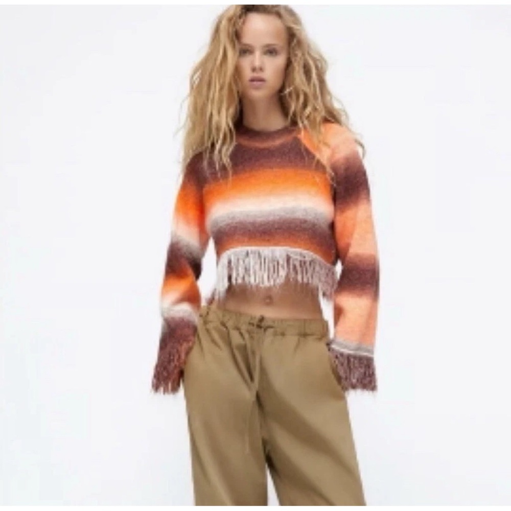 Zara Multicolor Knit Sweater